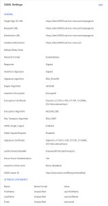 Okta Application SAML Settings