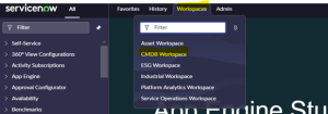Accessing 'CMDB Workspace'