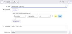 Example for NLQ Semantic Shortcut