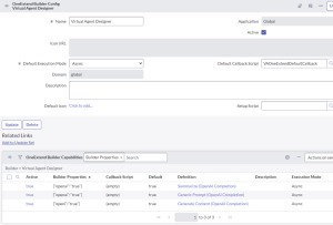 OneExtendBuilderConfigRecord for Virtual Agent