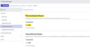 Configuring a new 'Reconciliation Rule'