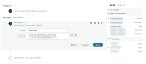 textToSummarize in Flow Designer