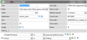 Waiting Chats Module